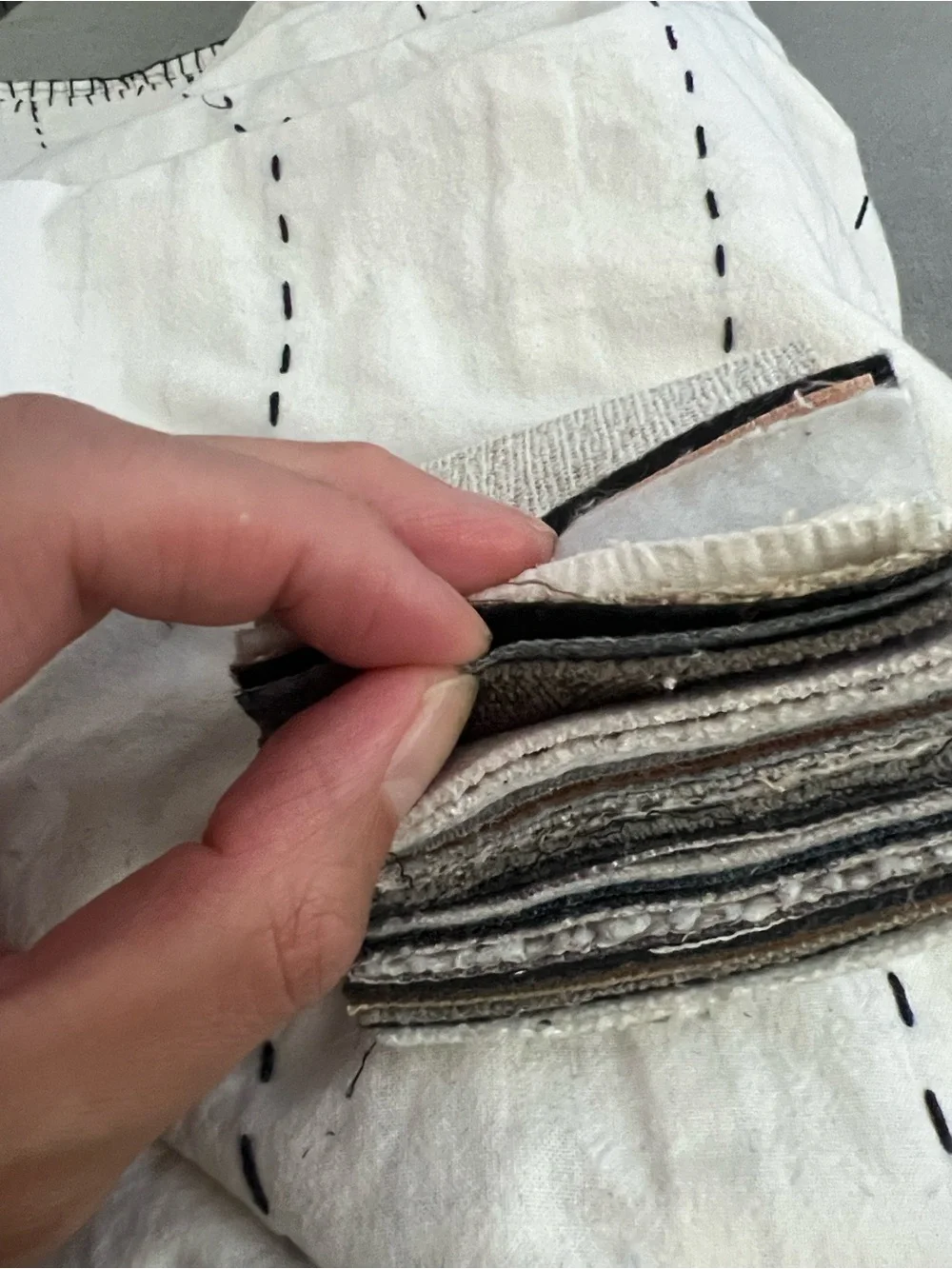 Mixed Textile Fabric Swatch Bundle – 20 Pcs 3x3”